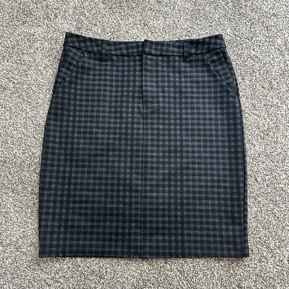 KUT from the Kloth black & gray plaid pencil skirt size 10 - Picture 2 of 8
